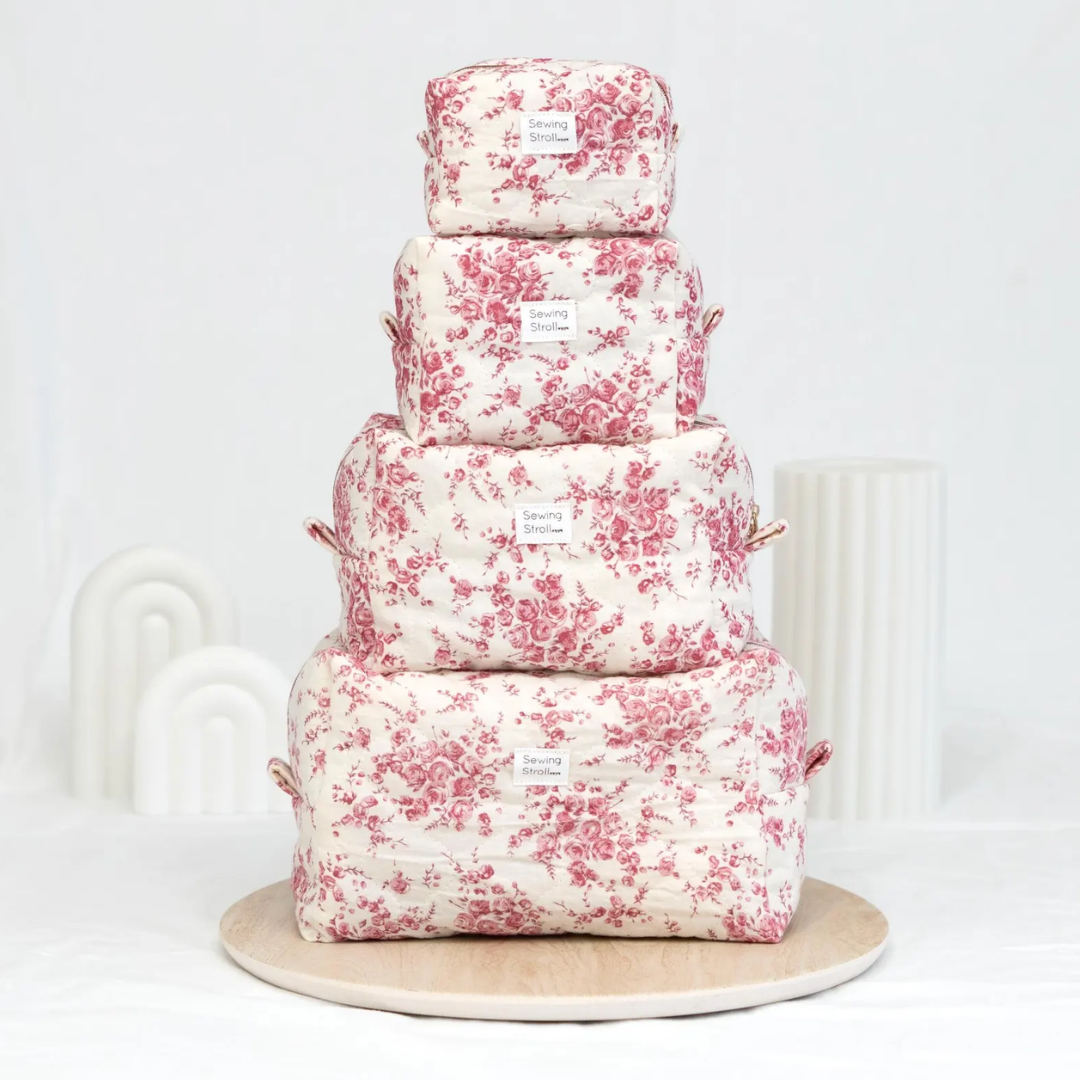 Travel Bag PDF Sewing Pattern, 5 Sizes, Makeup Bag, Hair Tool Organizer (4K Video)