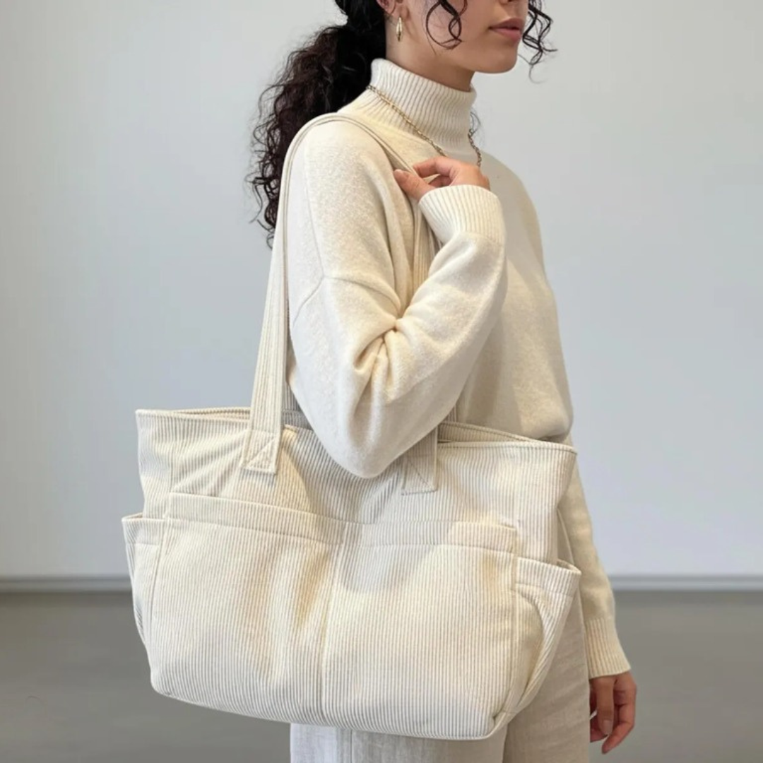 Tote Bag Sewing Pattern | Multi-Pocket Shopping Bag PDF Pattern | Canvas Shopper Bag For Women | Easy Carrying Handbag Pattern | School Bag