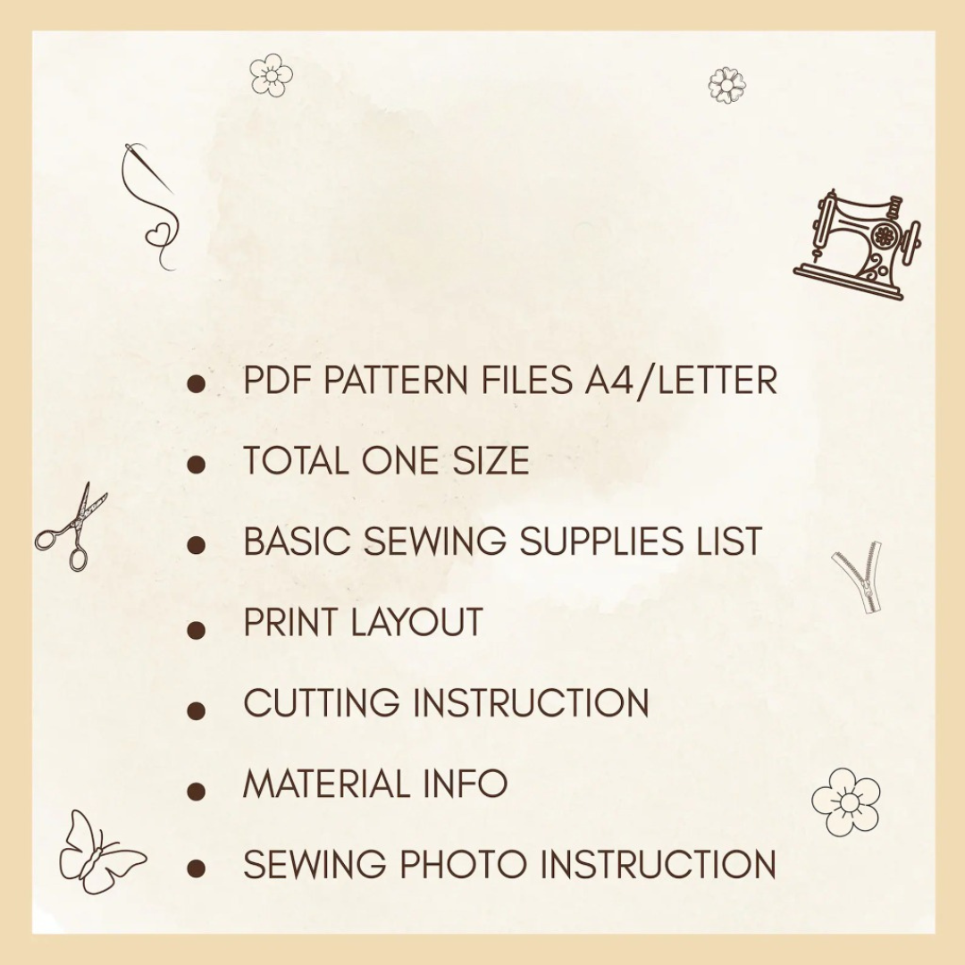 Quilted Tote Bag Sewing Pattern: Beginner Friendly PDF Template (A4/Letter)