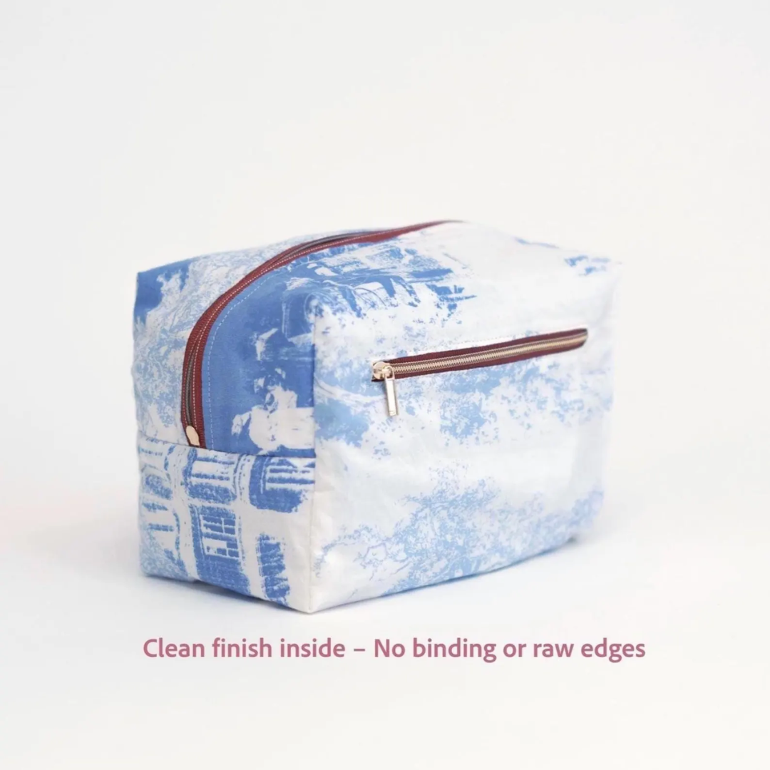 Travel Bag PDF Sewing Pattern, 5 Sizes, Makeup Bag, Hair Tool Organizer (4K Video)