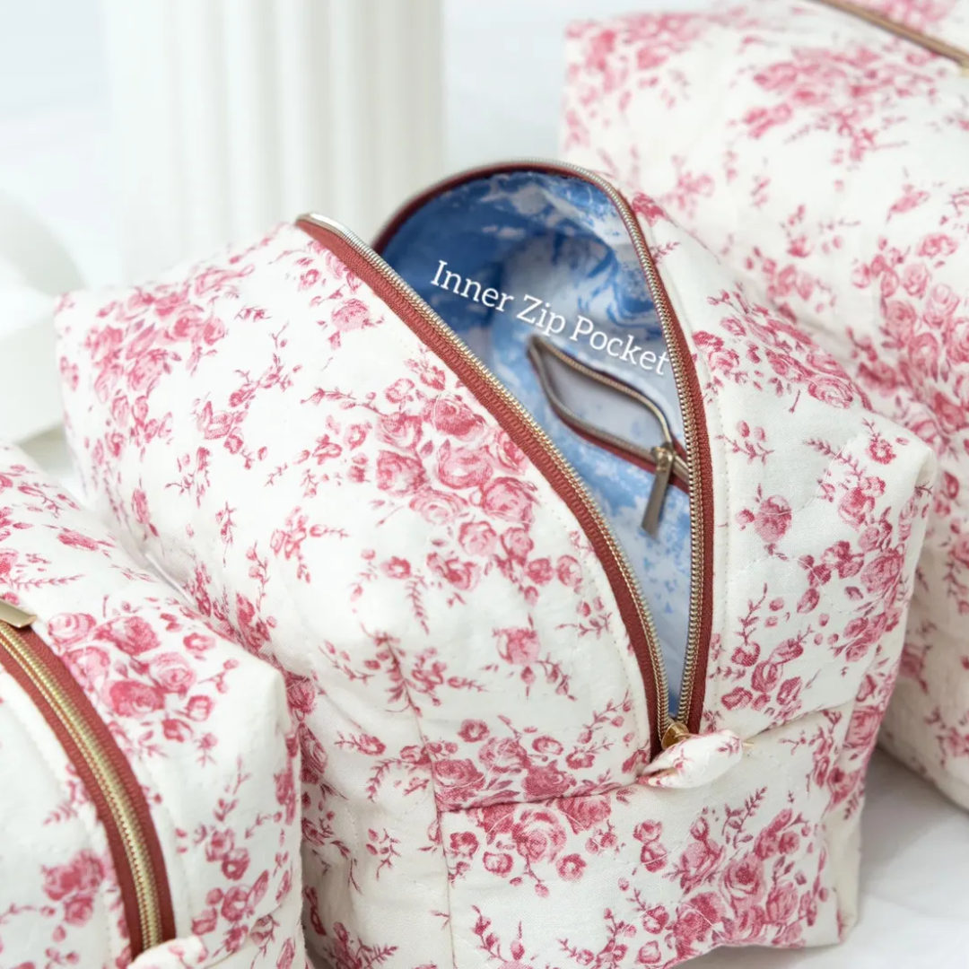 Travel Bag PDF Sewing Pattern, 5 Sizes, Makeup Bag, Hair Tool Organizer (4K Video)