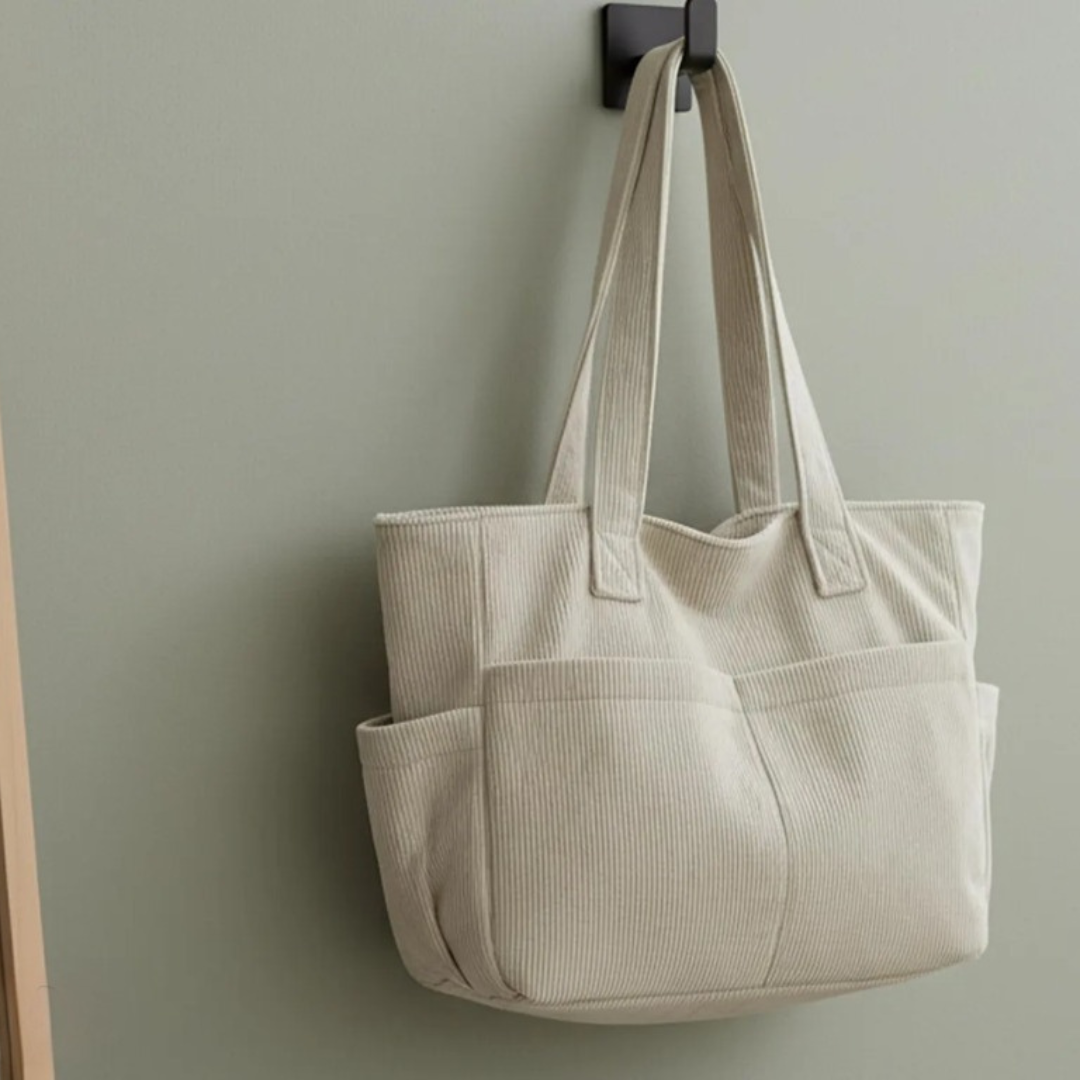 Tote Bag Sewing Pattern | Multi-Pocket Shopping Bag PDF Pattern | Canvas Shopper Bag For Women | Easy Carrying Handbag Pattern | School Bag