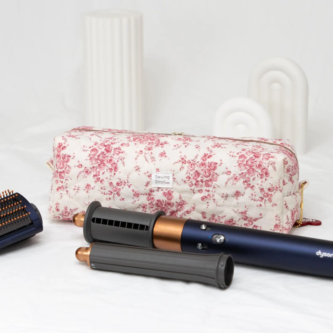 Travel Bag PDF Sewing Pattern, 5 Sizes, Makeup Bag, Hair Tool Organizer (4K Video)