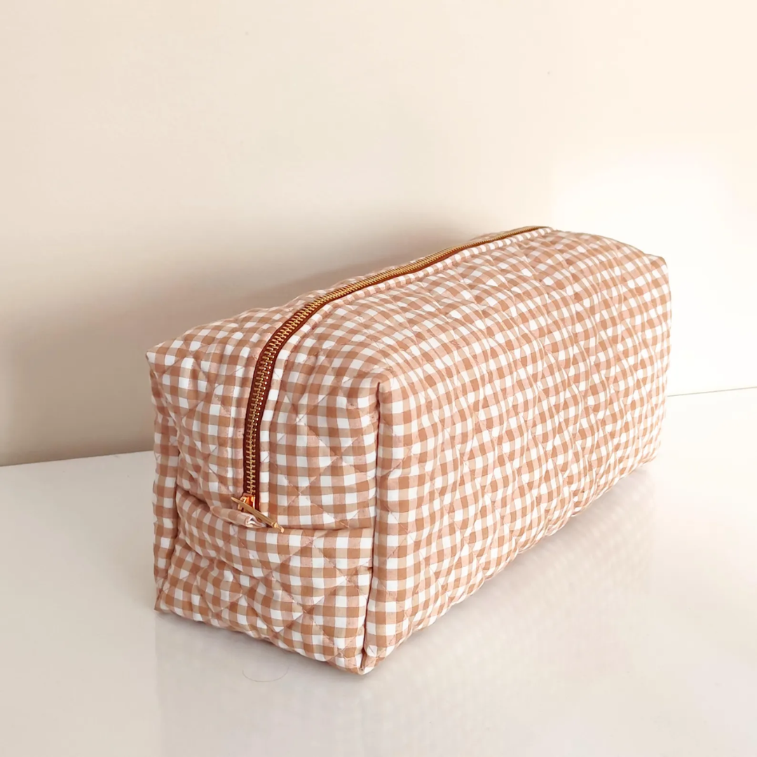 Quilted Hair Tool Bag Sewing PDF Pattern | Dyson Airwrap/Airstrait Bag | Zipper Pouch | Beginner Friendly | Toiletry Bag | Travel Organizer